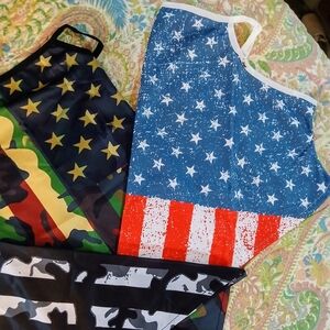 Patriotic and Camouflage Bandana Set